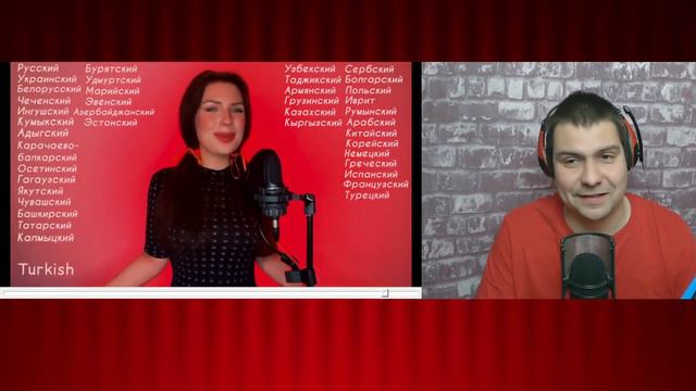 1 девушка, 40 языков / КАТЮША на разных языках - Алиса Супронова Реакция на голос