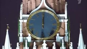 Kremlin Clock ringing, Moscow // Звон кремлёвских курантов, Москва