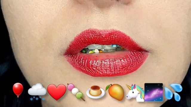 SATISFYING ASMR EATING EMOJI FOOD CHALLENGE Mukbang