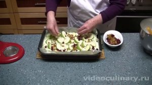 Рецепт - Шарлотка с яблоками от ВидеоКулинарии