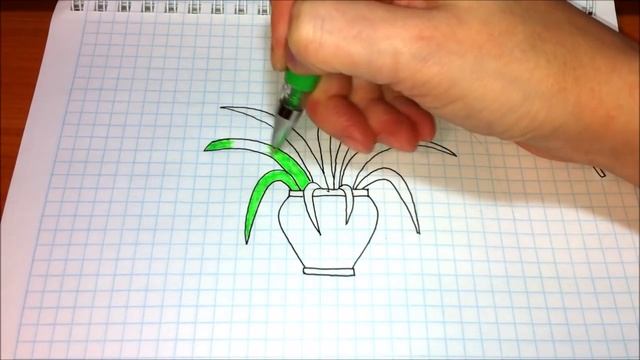 Простые рисунки #303 Букет цветов к 8 Марта ✿✿✿ смотреть онлайн