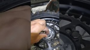 kayo tt140 раздолбаные подшибники заднего колеса