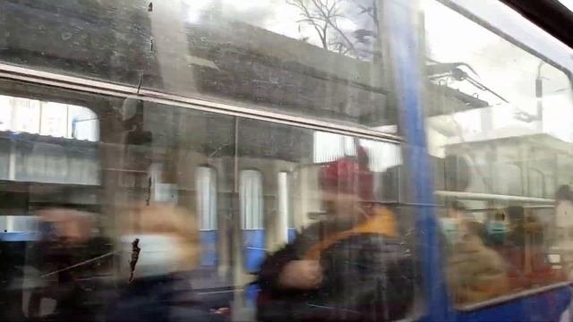 Днепр Днепропетровск Трамвай 1 проспект Карла Маркса Дмитрия Яворницкого 05 февраля 2021