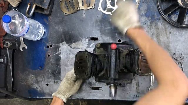 Ремонт поршневого компресора Дніпро-М. Звіт для клієнта. Львівська обл.
