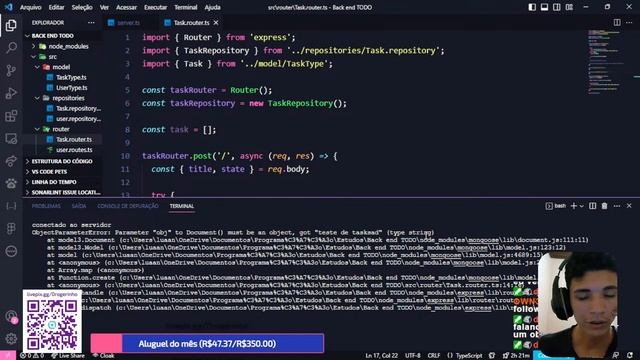 Fazendo API do TODO List com MongoDB Atlas e Mongoose смотреть онлайн
