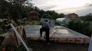 Этапы строительства зимней беседки 6х6.