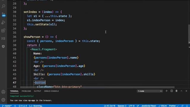 React Tutorial - Learn React JS - Course Lesson #3 - Event Handling and setState - ReactJS Tutorial