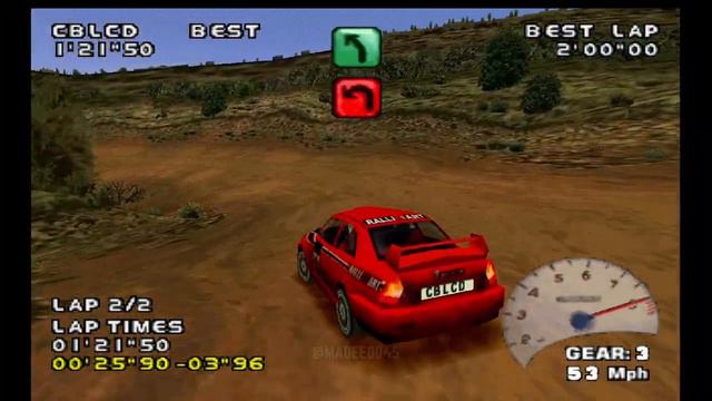 NFS : V-Rally 2 | Hidden Track 5 (CBLCD) | Duckstation (PS1) смотреть онлайн