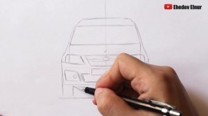 Как нарисовать машину Лада Ларгус