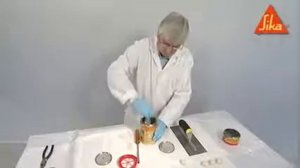 приготовление и применение клея Sikadur 31