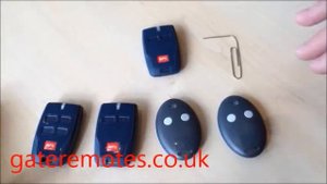 Programming BFT Mitto 2 & Mitto 4 Garage & Gate Remote Controls