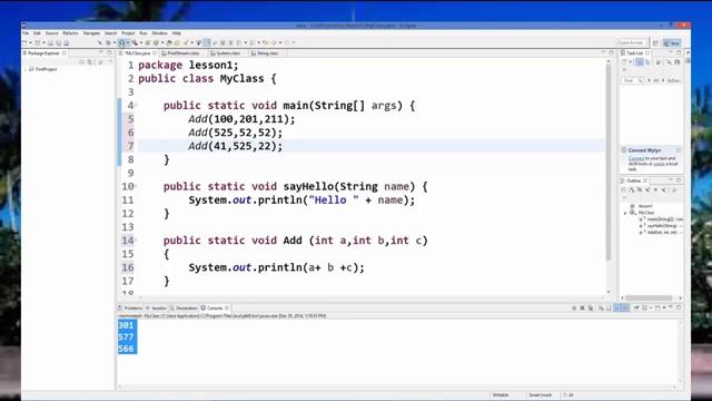 Java Tutorial 17 Parameter passing and Returning a Value from a Method смотреть онлайн