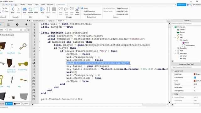Roblox Studio Tutorial: Open Door with Key смотреть онлайн