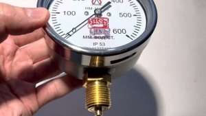 Манометр для опрессовки газопровода низкого давления (500 мм вод столба)