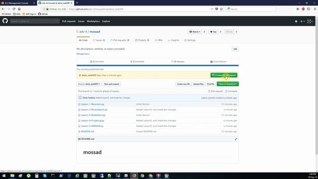 Git - Полный рабочий цикл действий Git и GitHub