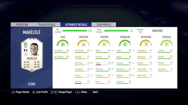 FIFA 19 - Claude Makelele (85) - Icon Review