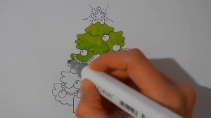 Рисуем НОВОГОДНЮЮ ЕЛКУ С ПОДАРКАМИ/981/Drawing a CHRISTMAS TREE with GIFTS