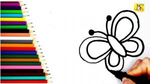 Как нарисовать Бабочку/Просто рисовать Бабочку#милыерисунки