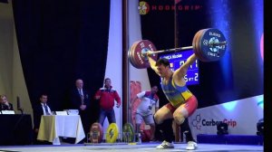 Nicolae Onica (94) - 160kg, 165kg, & 167kg Snatches @ 2016 European U23 Championships