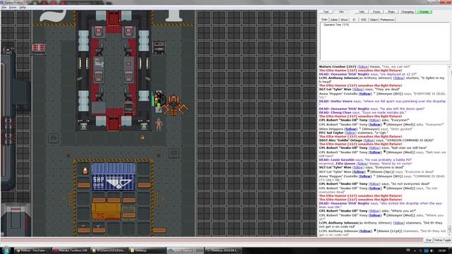 SS13 Colonial Marines: Elite hunter (327) killing everyone on ship смотреть онлайн