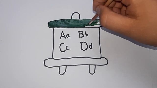 Easy Drawing an ABC Board for kidsЛегкое рисование доски ABC для детейABCD Board