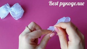 Просто и красиво! Бантики из органзы. МК / DIY