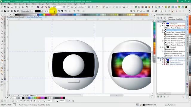 Rede Globo Logo Speed Vector CorelDRAW X7 смотреть онлайн