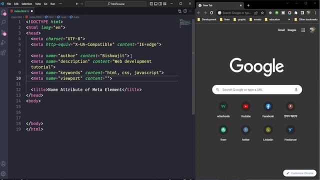 HTML meta Name Attribute | HTML5 Bangla tutorial | CodeScheme ???