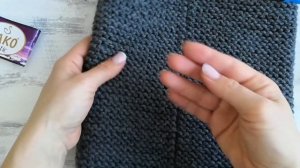 Вяжем снуд платочной вязкой