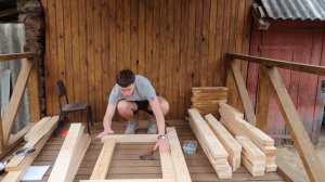 СТОЛ И СКАМЕЙКИ НА ДАЧУ СВОИМИ РУКАМИ / создание стола, часть 1