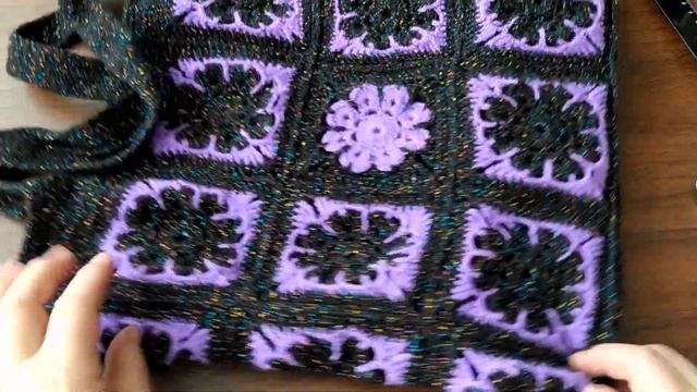 Связала крючком модную сумку-шоппер из мотивов. Часть 2 смотреть онлайн
