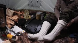 Палатка МФП-4. Весенний поход в лес