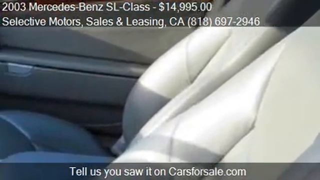 2003 Mercedes-Benz SL-Class for sale in Van Nuys CA 91402 a