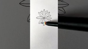 Как просто нарисовать цветок