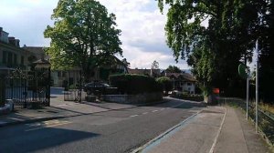 Suisse Switzerland Genève Швейцария Женева Pregny Chambesy Прогулка по пригороду Женевы озеро