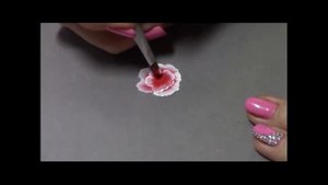 Как набрать краску на кисть. Рисую цветок.Техника One stroke