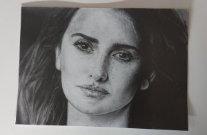 Рисую Пенелопу Круз карандашом. Художник @patsukevich_art | #penelopacruz #realism #drawi #art