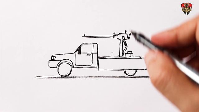 How to draw a Military Pickup truck смотреть онлайн