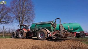 Lemken Solitair 8 en Massey Ferguson 8732 Case-IH Optum CVX met Kaweco Double Twin Shift