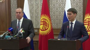 Пресс-конференция С.Лаврова и Ч.Айдарбекова