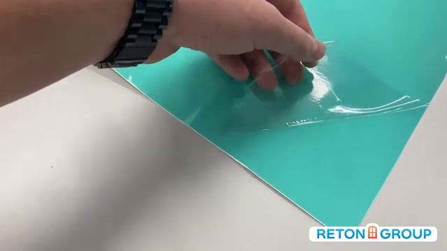 Виниловая плёнка глянцевая тиффани Reton Group / винил на авто / самоклеющаяся пленка для мебели
