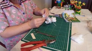 Ватная игрушка Бармалей. Каркас. Часть 2. Мастер класс.mp4