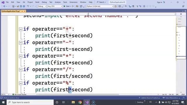 Create simple calculator in python | first project for python beginners