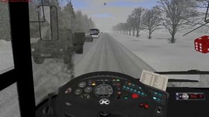 OMSI 2. Setra S215UL. Щёлково. Маршрут 35. Обратный рейс.