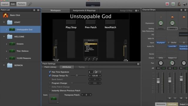 Setting up Click Tracks in Mainstage смотреть онлайн