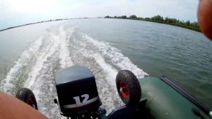 ветерок 12 на ПВХ лодке Гранд Корвет С360