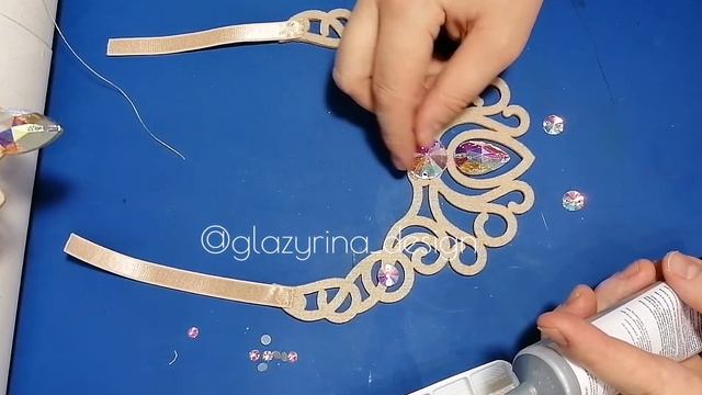 Как сделать колье. Украшения для танцев. Belly Dance costume decoration смотреть онлайн