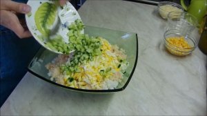 Салат с мясом криля