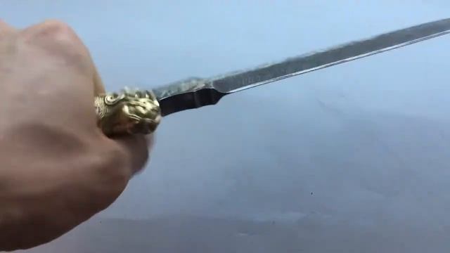 Авторский кинжал из дамасской стали. Кинжал КОРОЛЕВСКИЙ. смотреть онлайн