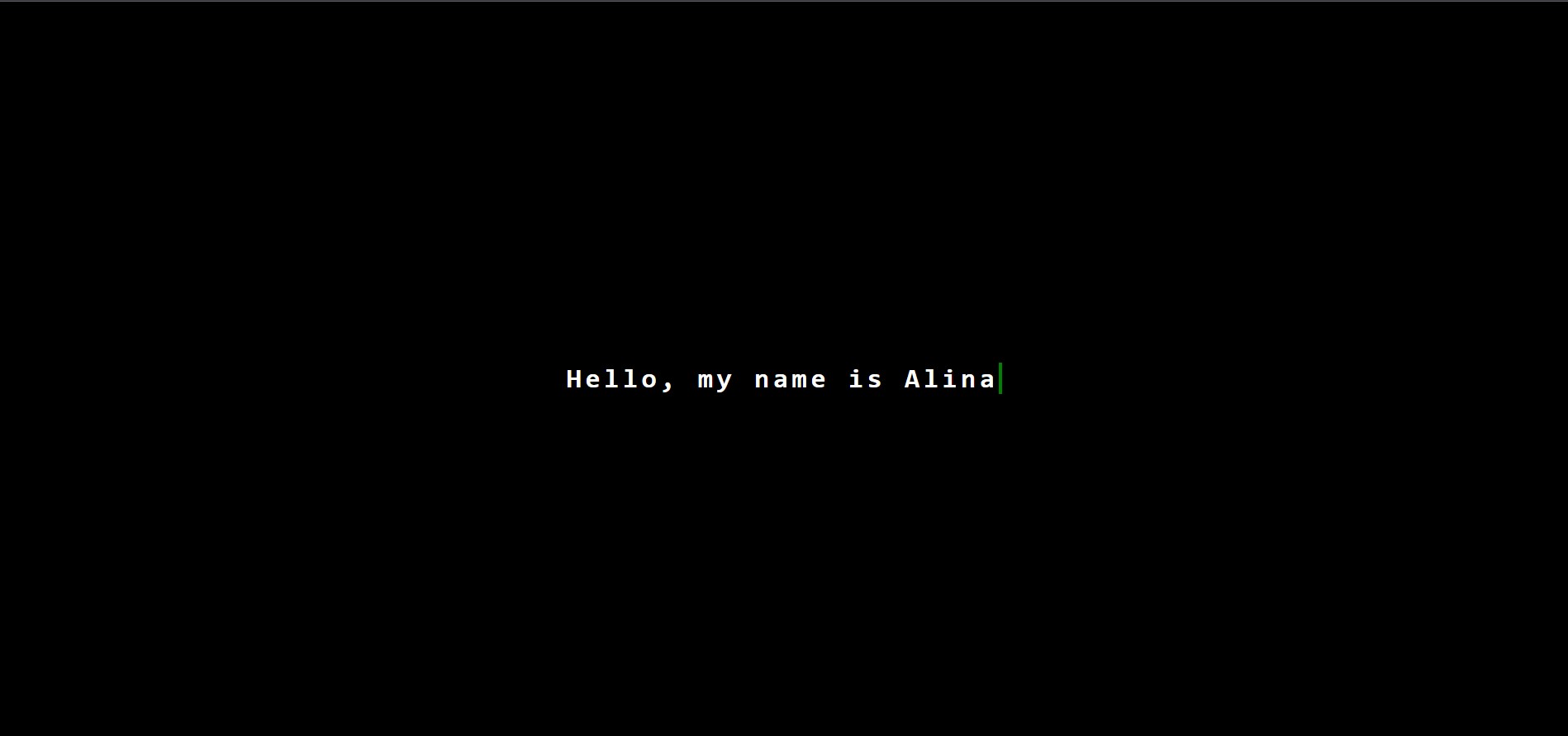 Эффект печатающегося текста на CSS3 / Text Typing Animation using CSS3